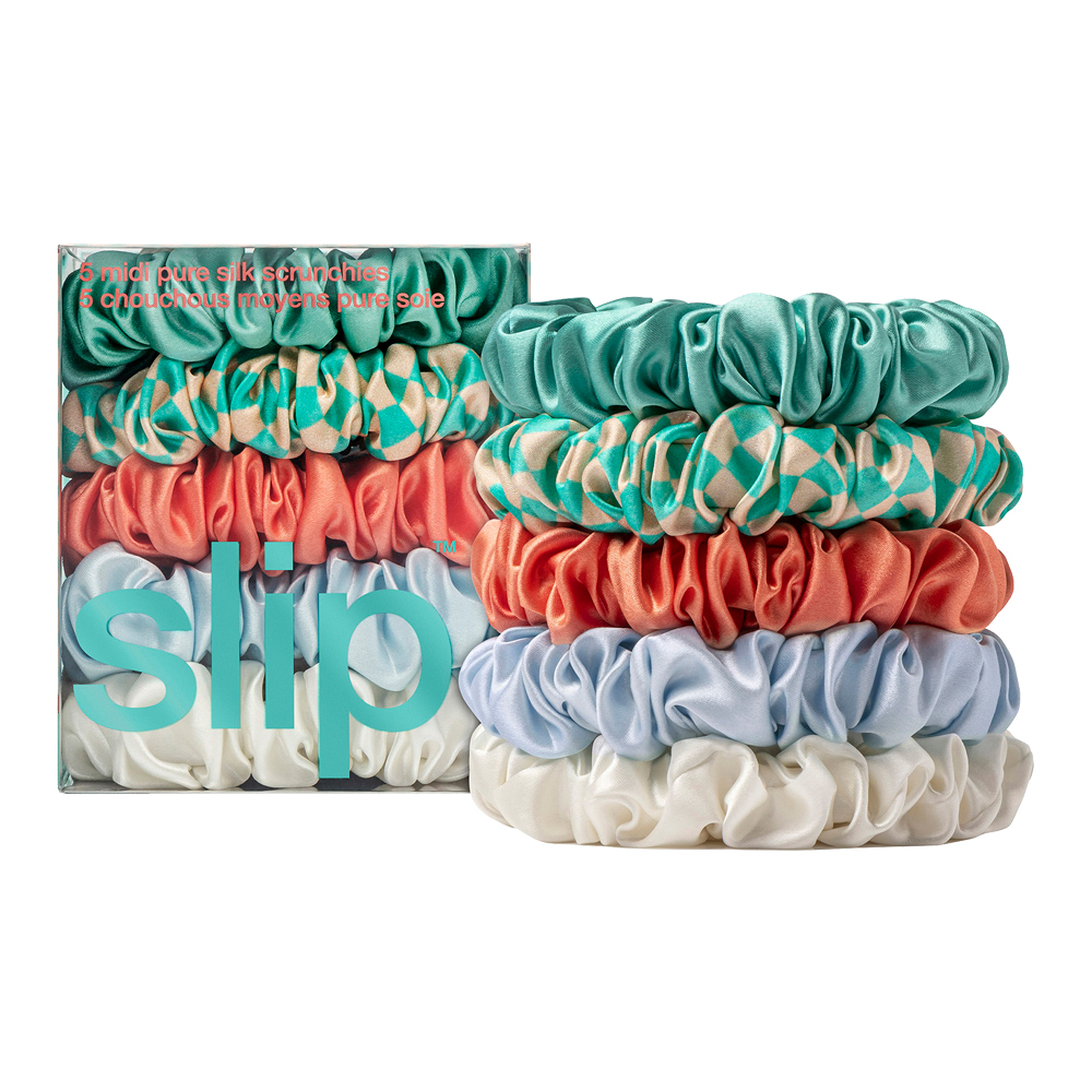 Midi Pure Silk Scrunchies Set