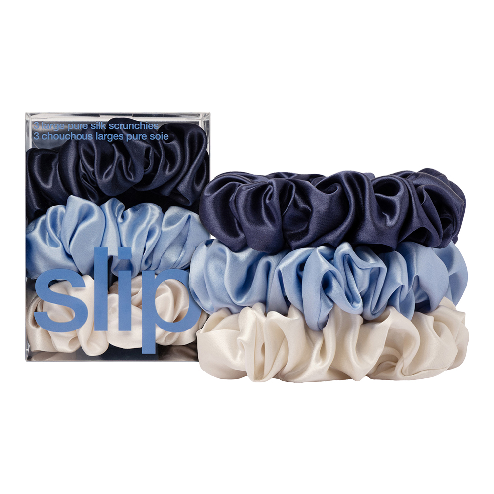 Skye Large Pure Silk Scrunchies Set