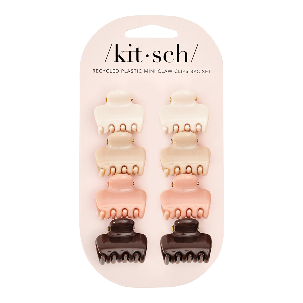 Recycled Plastic Mini Claw Clips Set