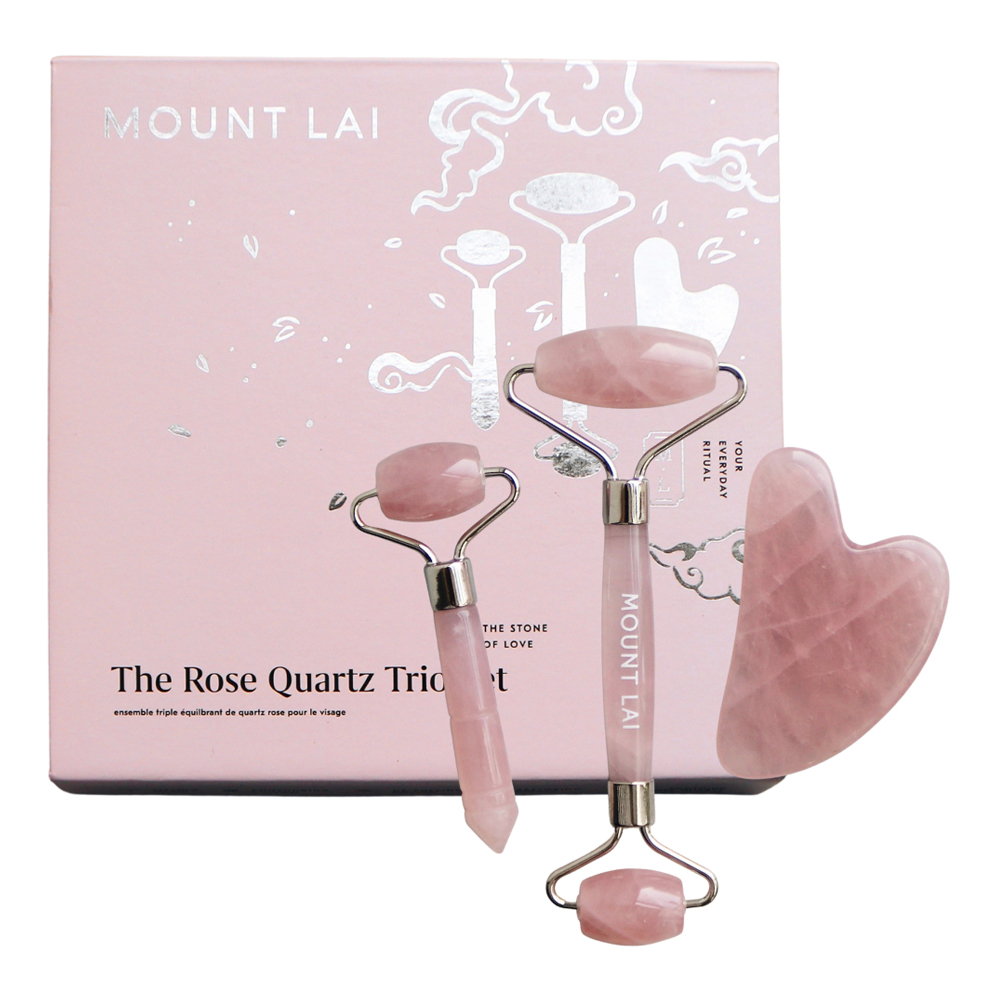 The Rose Quartz Trio Soothing Facial Set