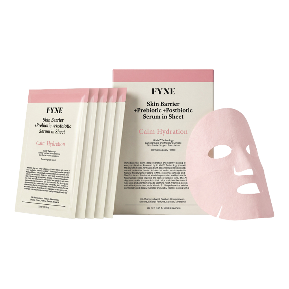 Skin Barrier +Prebiotic +Postbiotic Serum In Sheet Calm Hydration