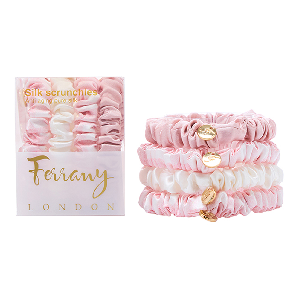 Silk Scrunchies 4 Pcs Set - Special Love