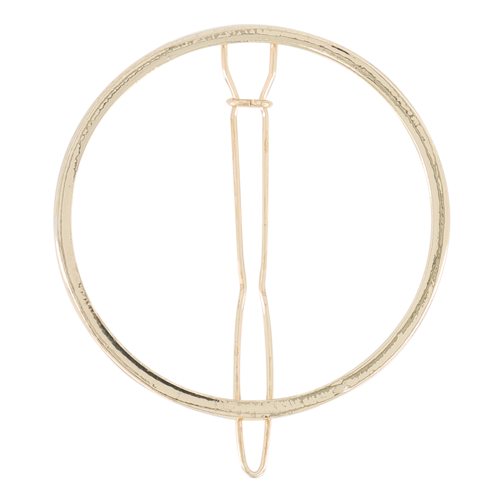 Round Metal Barrette