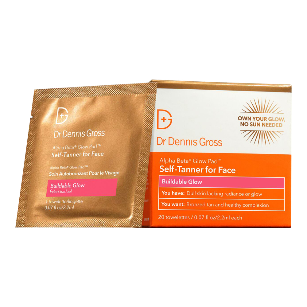 Alpha Beta® Glow Pad™ Self-Tanner For Face Buildable Glow