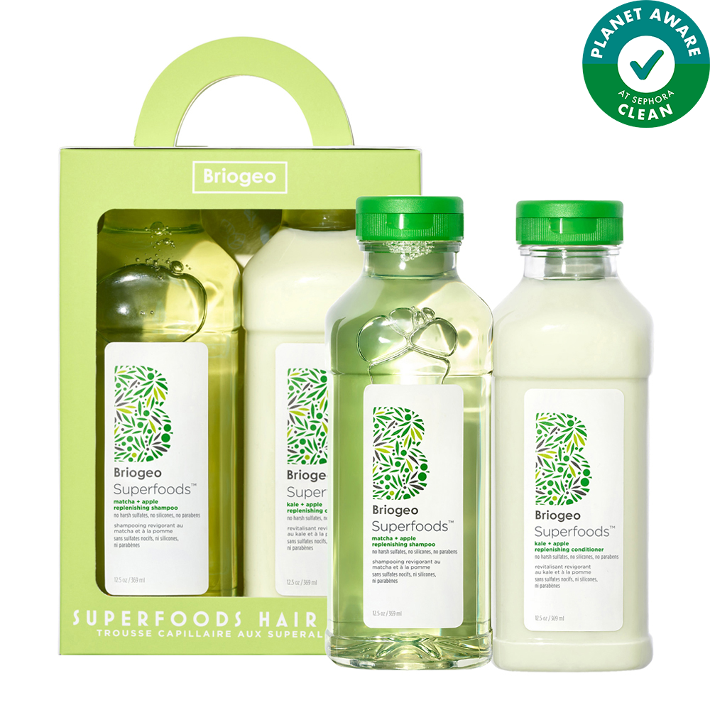 Superfoods Apple Matcha Kale Replenishing Shampoo Conditioner Duo - Exclusive For Sephora Online