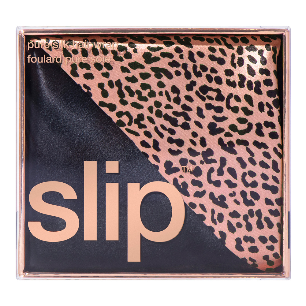 Pure Silk Hair Wrap - Wild Leopard