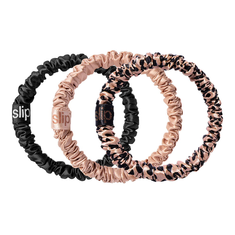 Pure Silk Skinny Scrunchies Trio - Farrah