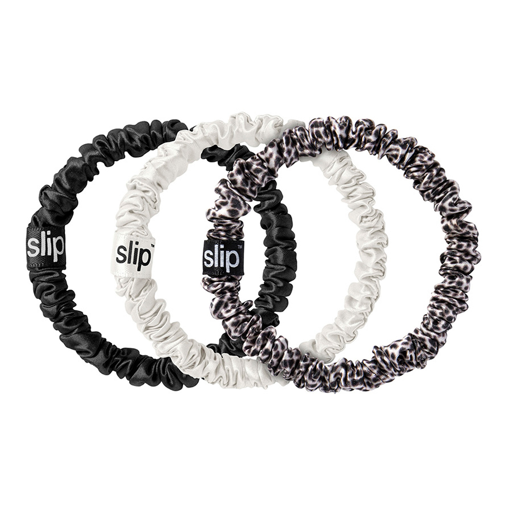 Classic Pure Silk Skinny Scrunchies Trio