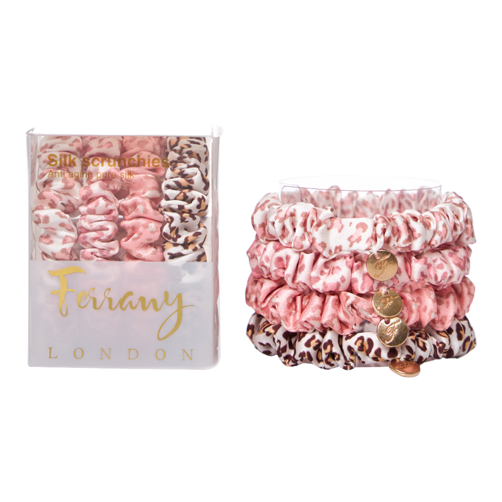 Leopard Silk Scrunchies Kit