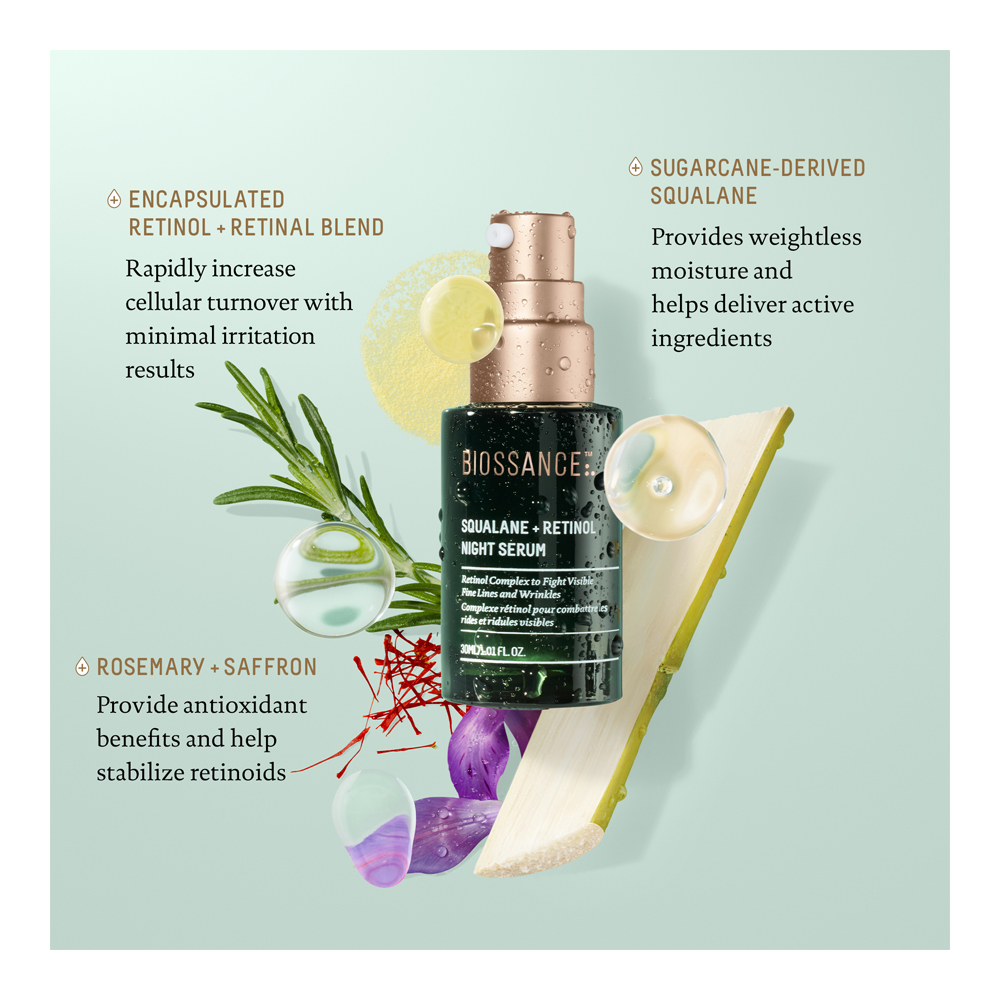 ซื้อ Biossance Squalane + Retinol Night Serum | Sephora Thailand